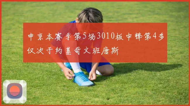 申京本赛季第5场3010板中锋第4多仅次于约基奇文班唐斯